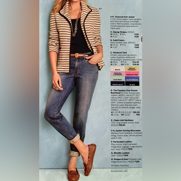 Talbots Knit Jacket Navy Ivory Stripe Size Medium - Picture 4 of 8